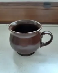 Kubki ceramika 8cm grzaniec kamionka kolekcja prl vintage stare — ujęcie 2