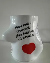 Kufel do piwa zabawny w kształcie kobiety 600 ml — ujęcie 2