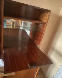 Lakierowana mebloscianka PRL komoda z barkiem  meble — ujęcie 2