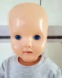 Lalka z PRL 56 cm plastik — ujęcie 3
