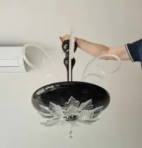 Lampa Azzardo -  nowoczesny żyrandol w stylu retro — ujęcie 4