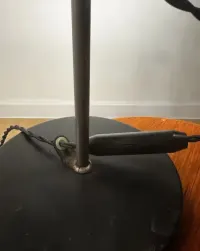 Lampa biurkowa VEB Leuchtenbau Lengefeld DDR lata 70 industrial — ujęcie 5
