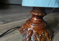 Lampa ceramiczna elektryczna vintage Mirostowice upcykling — ujęcie 3