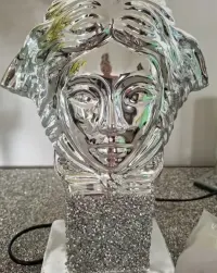 Lampa glamur srebrna — ujęcie 2