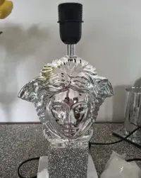 Lampa glamur srebrna — ujęcie 3