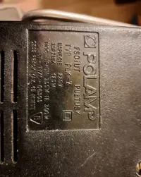 Lampa kwarcowa POLAMP PLK-7 PRL — ujęcie 2