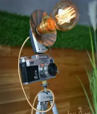 Lampa retro z aparatu KIEV vintage — ujęcie 5