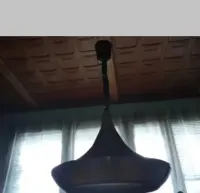 Lampa - UFO- Polam - Wieliczka / lampa / aluminium/ UFO / PRL — ujęcie 4