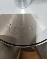 Lampa Vintage PRL Polam Bielsko-Biała | Typ D-155 | Lata 70. | Szczotkowane Aluminium — ujęcie 5