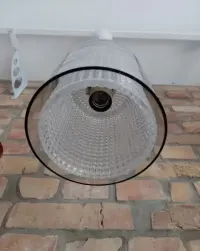 Lampa wisząca szklana Vintge Design lat 70 — ujęcie 3