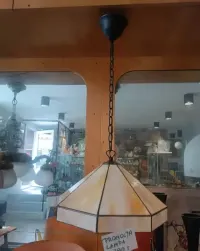 Lampa wiszaca w stylu Tiffany lampa witrazowa — ujęcie 4