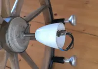 Lampa żyrandol z koła wozu 57 cm — ujęcie 3