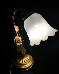 Lampki nocne metaloplastyka lata 80-te(cena za dwie sztuki) — ujęcie 4