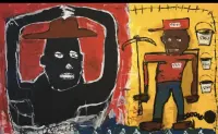 Art plotno duzy Malo- system- jak basquiat — ujęcie 2
