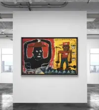 Art plotno duzy Malo- system- jak basquiat — ujęcie 5