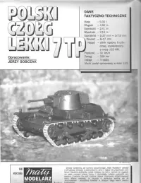Mały Modelarz 1 1997 czołg lekki 7TP model 1:25 - nie rozcięty — ujęcie 3