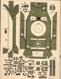 Mały Modelarz 3 1990 czołg STUART VI model 1:25 - nie rozcięty — ujęcie 2