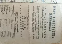 Mapa turystyczna Karkonoszy 1946 r. — ujęcie 2