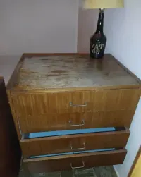 Meble  lata 60 komoda biblioteka kredens PRL meble vintage — ujęcie 3