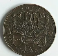Medal pamiątkowy HEIN RICVS I REX 1936 Brąz. — ujęcie 2