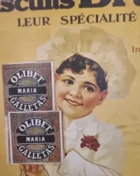 Metalowa reklama vintage - ciasteczka Brun — ujęcie 2