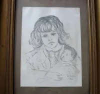 Mieczysław Rakowski 1920 rok Przedwojenny Obraz Grafika — ujęcie 2