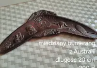 Miedziany kuty bumerang Australia — ujęcie 3