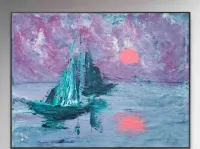 ""Między portem a morzem”, dyptyk akryl 2*45*60 cm, unikat, cert. — ujęcie 3