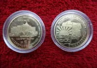 MIĘDZYZDROJE x4  5 Ludwików  monety,medale lokalne   lata 2009 - 2010  śr. ~27 mm piękne w kapslach — ujęcie 3