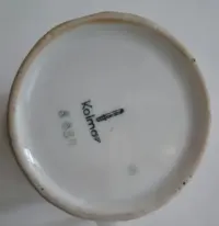 Mlecznik – Stary Dzbanuszek Do Mleka, Biały W Kwiatki Porcelana Kolmar — ujęcie 3
