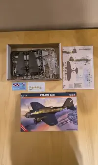 Model do sklejania PZL-37 Łoś firmy MisterCraft — ujęcie 2