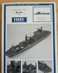 Model kartonowy HMV Berlin 2001 / Frankfurt  2002 elementy laserowe S61 Albatros 1976 skala 1:250 — ujęcie 2