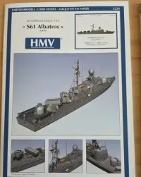 Model kartonowy HMV Berlin 2001 / Frankfurt  2002 elementy laserowe S61 Albatros 1976 skala 1:250 — ujęcie 3