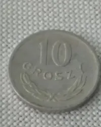 Moneta 10 groszy bzm 1974 — ujęcie 2