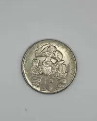 Moneta 1965 - Polska - PRL - Próba - 10 złotych - 700 lat Warszawy — ujęcie 3