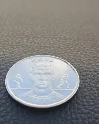 Moneta kolekcjonerska PZPN Tomasz Hajto 2002 r — ujęcie 2