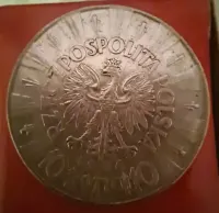 Moneta Srebrny Piłsudski 10 zł 1936 — ujęcie 2