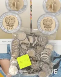 Monety 5 zł 100 sztuk worek menniczy Zamek w Mosznej NBP inwestycja — ujęcie 4