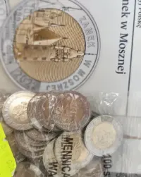 Monety 5 zł 100 sztuk worek menniczy Zamek w Mosznej NBP inwestycja — ujęcie 5