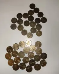 Monety PRL, różne. 1 zł, 2 zł, 10 zł, 10 gr, 20 gr. — ujęcie 3