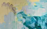 «Na małej planecie» Akryl na płótnie 100x150 cm — ujęcie 2