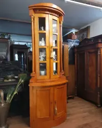 Narożna  witryna  biedermeier  brzoza kątnik antyk 970/2026 — ujęcie 3