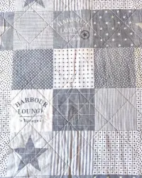 Narzuta na łóżko w stylu marynistycznym patchwork — ujęcie 3