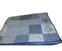 Narzuta na łóżko w stylu marynistycznym patchwork — ujęcie 4