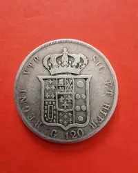 Neapol 120 grani 1847 srebro — ujęcie 2