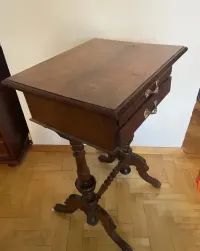 Niciak Konsola drewniana retro eklektyczny vintage barok szafka nocna — ujęcie 2