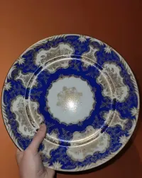 Noritake Japonia talerz patera kobaltowa porcelana — ujęcie 2