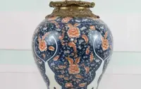 Nowoczesny Porcelanowy Wazon - Amfora Waza - Porcelana Brąz Kolorowe — ujęcie 3