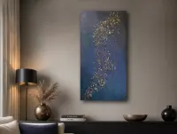 Obraz abstrakcyjny „Salsa” 45 × 90 cm – ręcznie malowany oryginał — ujęcie 5