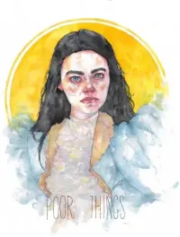 Obraz akwarela inspirowany filmem Poor Things, wymiar A2 — ujęcie 4